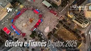 Qendra e Tiranes nga Ajri - Tirana Center from the Air - Video 4K (28.12.2025)
