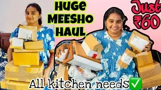 MEESHO Huge kitchen things haul✅affordable range only🫶just from ₹60🦋classy organisers