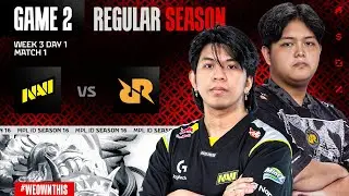 NAVI vs RRQ HOSHI | Regular Season Week 3 Day 1 | Game 2 | #MPLIDS16