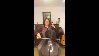 Getting the 1st finger in tune - with cellist Scott Heron. 