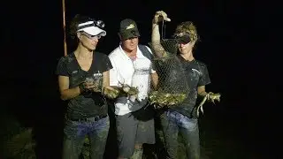 Frog Gigging on a Farm Pond