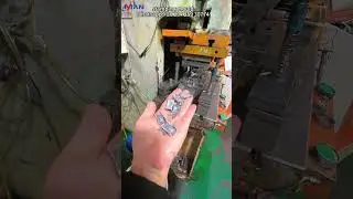 Cabinet hinge stamping production line, door hinge parts processing&nbsp;#powerpress#mould#die