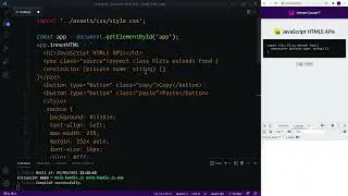 JavaScript HTML5 APIs 054 Writing Text to Clipboard with Async/Await