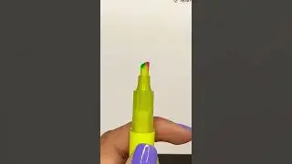 DIY rainbow marker 🌈😍 #shorts #artist #art #diy #creative #tutorial #crafts #draw #craft #rainbow