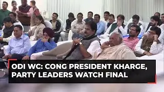 ODI WC: Cong prez Mallikarjun Kharge, party leaders watch final; India will win, says KC Venugopal
