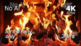A Crackling Fire in the Fireplace for a Great Mood at Work … 4K60fps  ULTRA HD (#39)