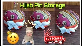 🧕Hijab Pin Storage Box🧕Hijab Pin Cushion ideas 🧕Hand made Pin Cushion 🧕