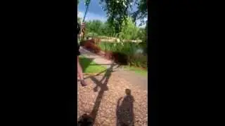 11 year old gets stuck in baby swing at park