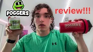 Poggers Energy Drink Review!! (Sour Green Apple Flavor) 