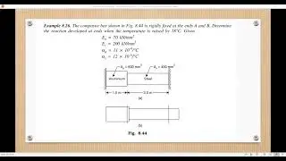 Mechanics of Solid I Thermal expansion related problem solution