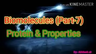 Biomolecules (Part:-7) Protein & Properties