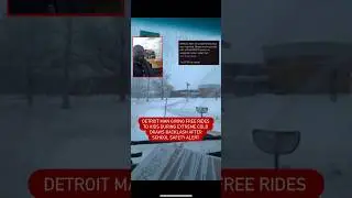 Житель Детройта помогает местному сообществу, бесплатно подвозя детей в школу, и получает негатив...