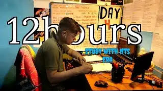 🎧 LIVE 12-Hour Study With Me 📚 | Rainy UK Ambience 🌧️ | Focus & Deep Work | Pomodoro timer