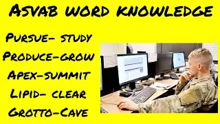 Asvab word knowledge test words