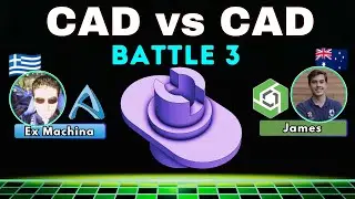 CAD vs CAD Speedmodeling TOURNAMENT! - ALIBRE vs Onshape - Match 1 Battle 3