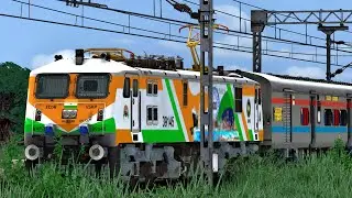 WAP4 RESCUE DOUBLE DECKER EXPRESS TRAIN | BUMPY RAILROAD | Train Simulator | Railworks |#railworks