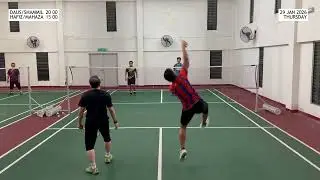 Badminton Men Doubles Social Game Hafiz/Mahaza vs Daus/Shammil