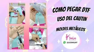 Como pegar DTF y el uso del cautin con moldes metálicos 