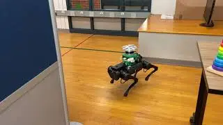 Robot Moves through Anna Hiss Gym Robotics Facility