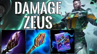 Throwing Up As Much Damage As Possible! Zeus Mid Gameplay (Smite Conquest)