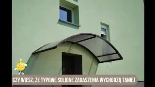 Zadaszenie tarasu z poliwęglanu, typowe daszki, zadaszenia przed wejściem producent Eskade-System.