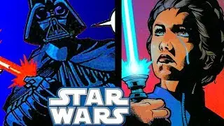 Лея атакует Дарта Вейдера световым мечом Кеноби — Star Wars Infinities Explained