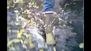 MSV. Street flooding across timber puddles in my new Le Chameau Vierzon M BCB1497 rubber boots.