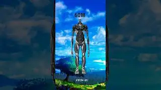 All AOT Titan's Part 2 Heights #anime #shorts