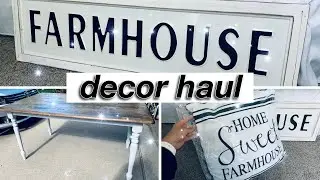 VLOG | refinishing a dining room table under $100 & a mini farmhouse decor haul!