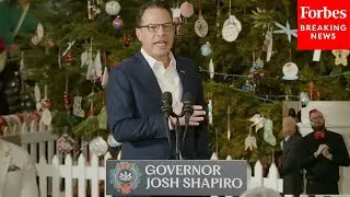 Gov. Josh Shapiro Hosts Christmas Tree Lighting In Pennsylvania