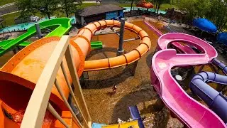 Caribbean Cove Water Slides at Hurricane Harbor Rockford IL