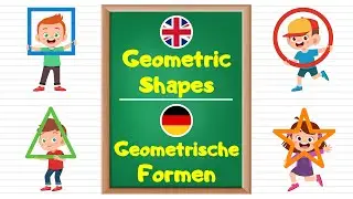 Learn Geometric Shapes in German Language for Kids and Beginners.