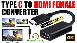 Кабель-переходник USB типа C на HDMI 4k для планшета I Macbook Pro I Samaung I Dell I HP