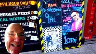 BENIDORM BRITS ABROAD THE BAR STRIP WHAT ON