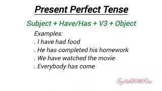 Present Perfect Tense in English | Hindi Explanation | English Grammar