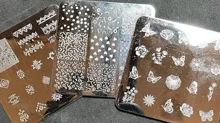 #haul DOLLAR TREE NEW STAMPING PLATES || SWATCH/REVIEW