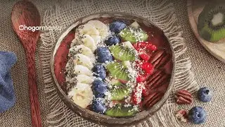 Receta de Açaí bowl fácil y saludable, perfecto para empezar el día