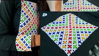 Everyone asked how to make such a design on your shoot /outfit work fabric embroidery amazing work