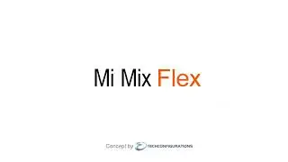 Xioami mi mix flex introduction concept, foldable triple