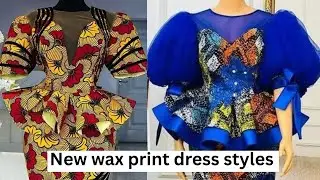 New wax print dress collections for beautiful/Ankara dress styles for ladies