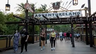 Magic Kingdom Adventureland Walkthrough during Golden Hour, Orlando Florida &middot; Walt Disney World 4K