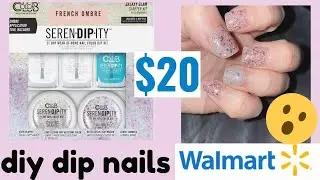 **$20 Walmart Dip Nail Kit**DIY Nails**