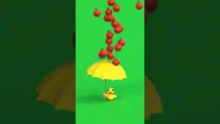 Rain of apples on the duck #funny #duck #animation #apples #babyduck #cute #cut #cutfrom