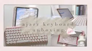 Ajazz 308i Unboxing + ASMR🌸 Wireless Keyboard⌨️