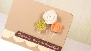 Felt Roses - Make a Card Monday #164