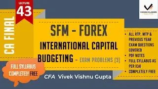 International Capital Budgeting | Exam Problems (3) | Forex | CA Final SFM