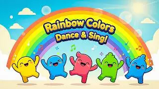Rainbow Colors Dance and Sing! 🌈🎶 | Fun Kids Song | Vr Creative!