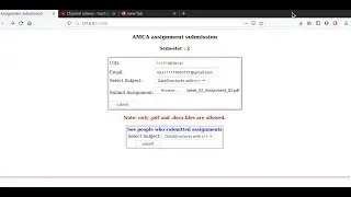 Project : Assignment submission.