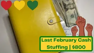 LAST CASH STUFFING OF FEBRUARY 2023 | SINKING FUNDS & SAVINGS CHALLENGES