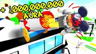 I Tried AURA FARMING With The NEW CANNON In BROOKHAVEN...